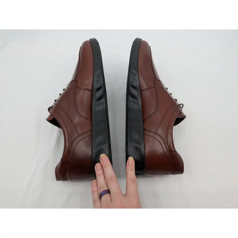 NWT ECCO S Lite Hybrid Leather Apron Derby Shoe Men's 13-13.5 COGNAC Office